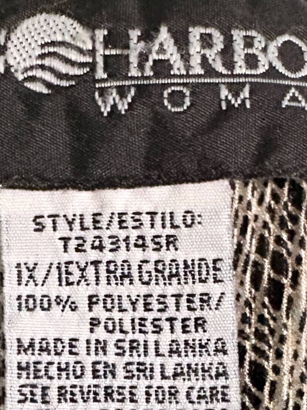 Sag Harbor Textured Sleeveless Top Size 1X - Picture 3 of 5